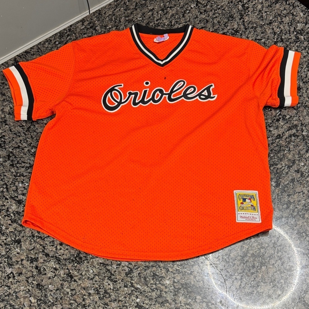 Mitchell & Ness Cooperstown Cal Ripken 8 Baltimore Orioles baseball Jersey 2XL